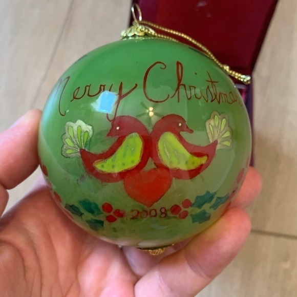 2008 Li Bien Merry Christmas Hand Painted Ornament with Box - Picture 2 of 7